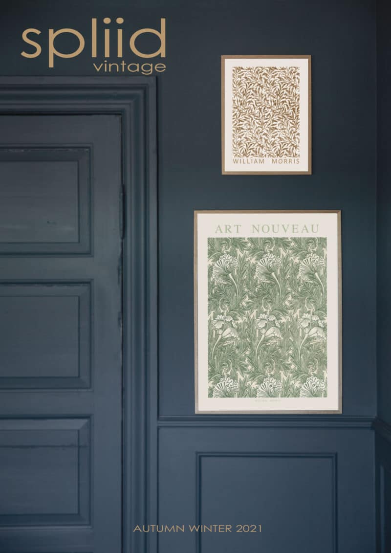 William Morris Plakater Art Nouveau green og Willow - Autumn Winter 2021 - Mørk væg