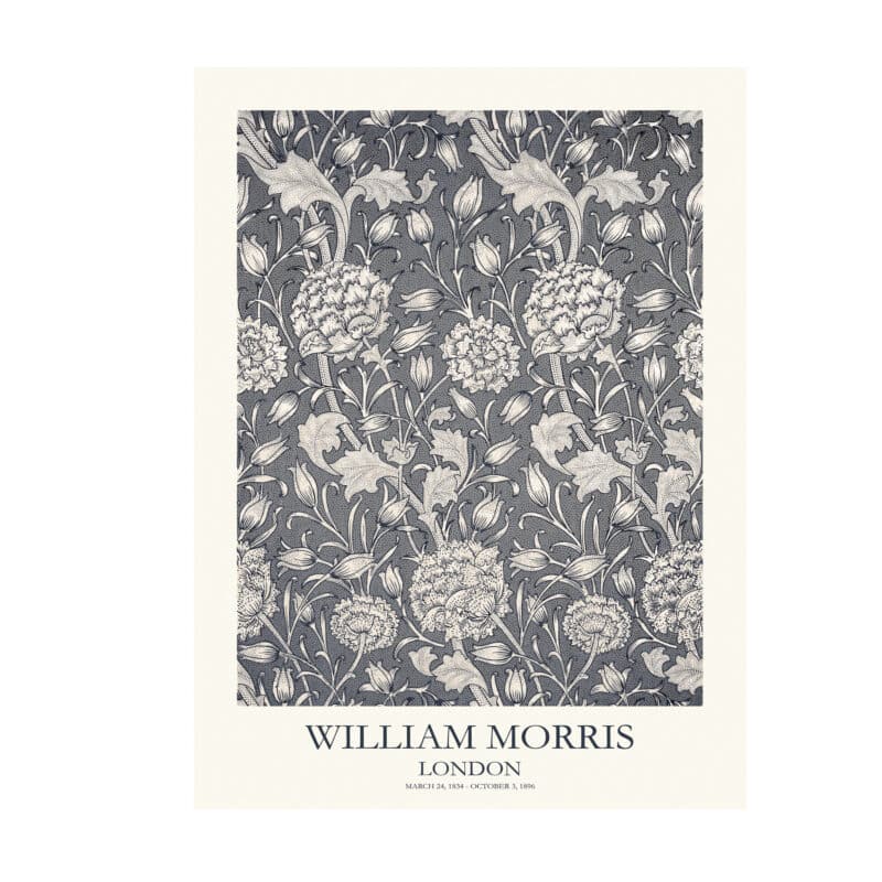 Plakat William Morris Wild tulip grey