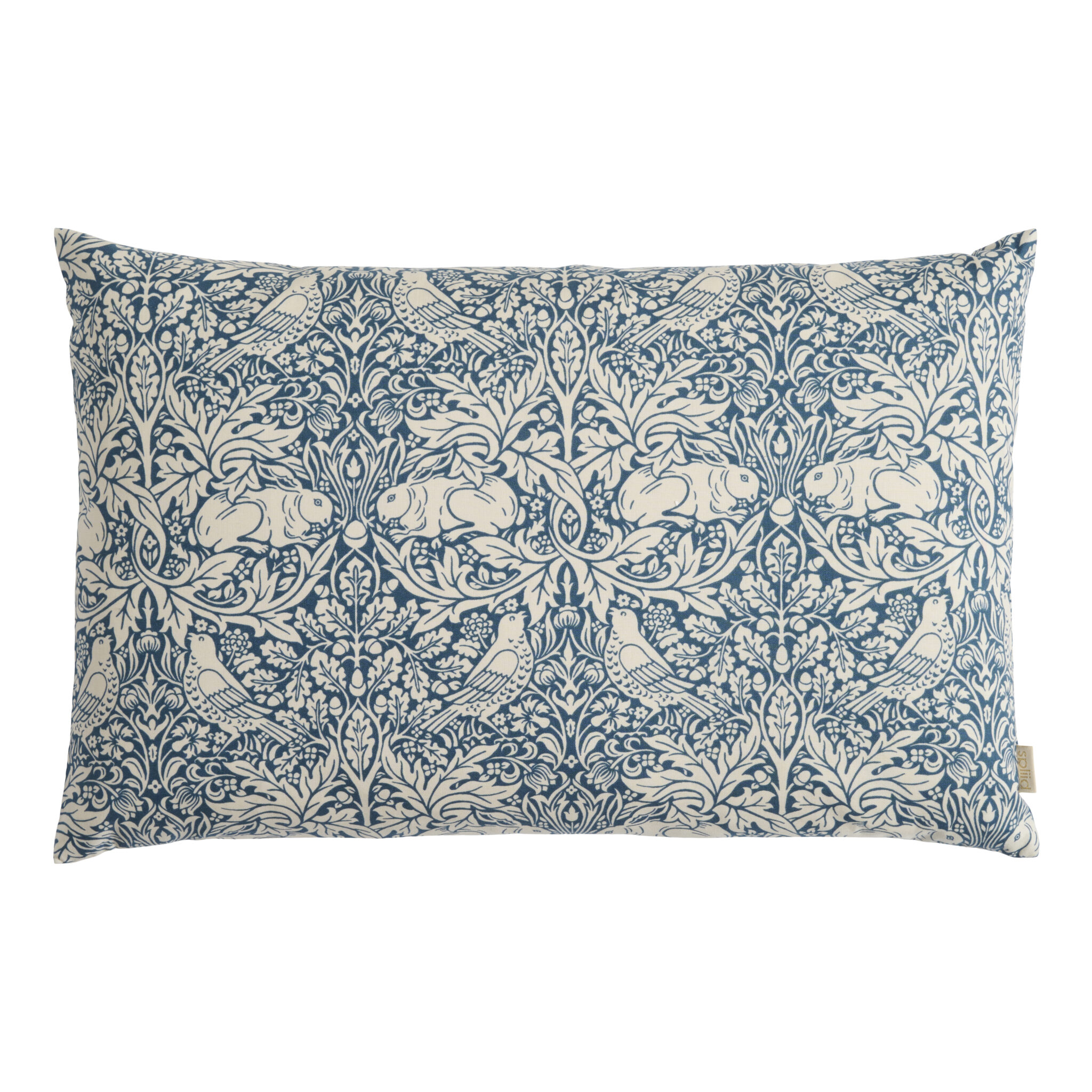 Cushion William Morris Brer rabbit blue 50x33